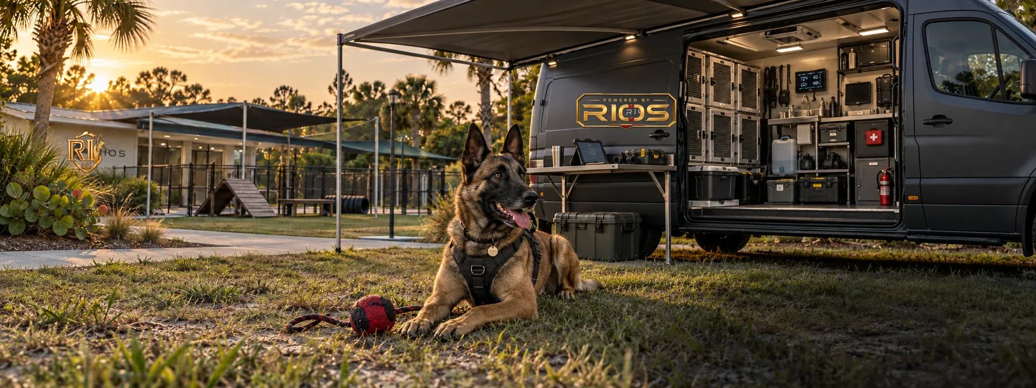 Concept view of the RIOS Florida Field Lab and mobile deployment vehicle